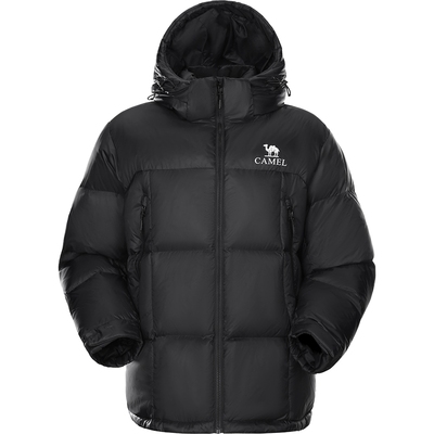 骆驼短款保暖抗寒男女抗菌羽绒服