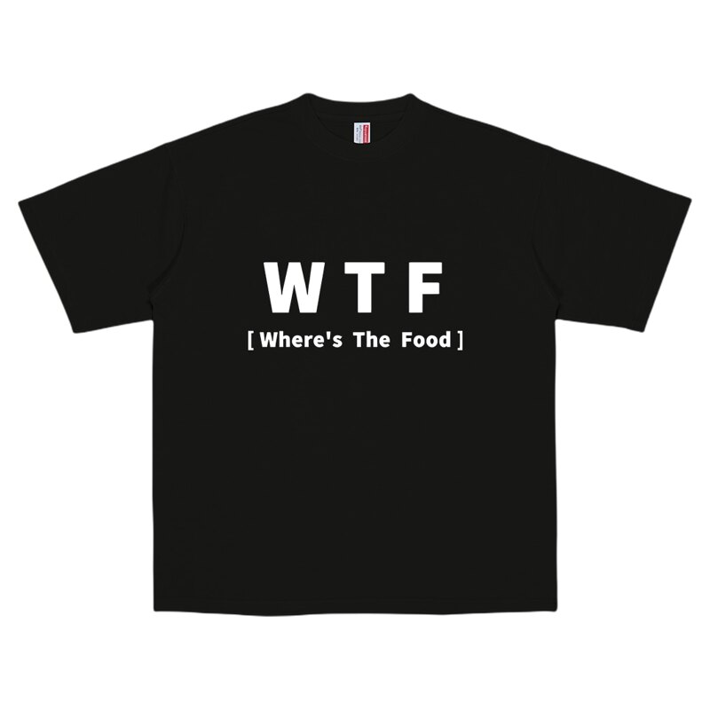 WTF美式复古印花短袖T恤