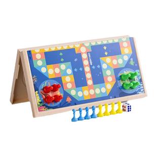 得力磁石飞行棋暑假儿童益智可携带折叠棋盘多人互动游戏棋类磁吸