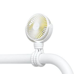 几素婴儿车小风扇八爪鱼宝宝充电便携式轻音可摇头小型遛娃神器户外床上夹式儿童手推车婴儿床无叶防夹手专用