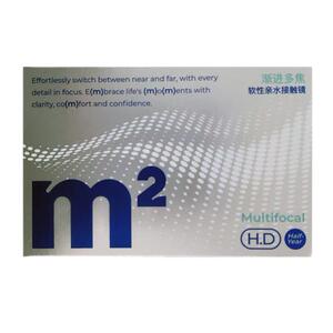 MM隐形眼镜半年抛渐进多焦点镜片透明带度数远近两用近视眼镜水润
