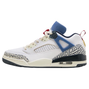 耐克男鞋JORDAN SPIZIKE 白蓝低帮斯派克李复古篮球鞋 HM3712-164