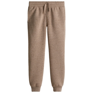 HM童装儿童男童裤子冬季棉质舒适抽绳锥形加绒长裤1236577