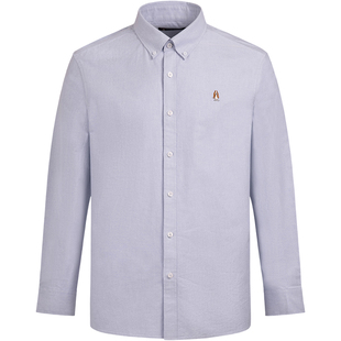 【明星同款】暇步士男装2026年春季纯棉基础牛津纺长袖衬衫外套