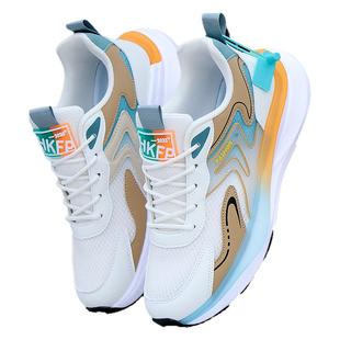 夏季透气男鞋2026新款青少年运动休闲跑步鞋轻便网面百搭老爹潮鞋