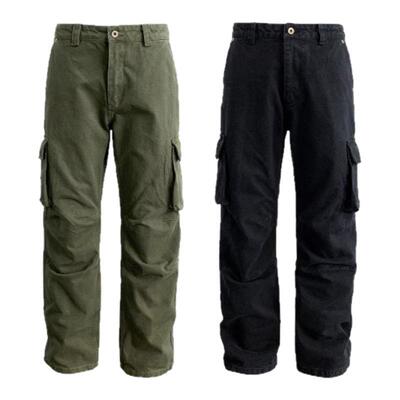 美式直筒工装裤多口袋伞兵裤男