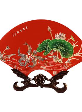 扬州漆器装饰摆件漆花螺钿镶嵌