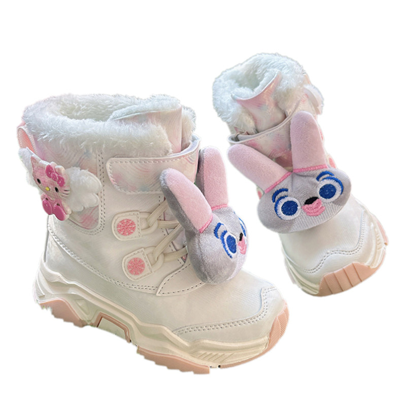 女童可爱小兔子雪地靴冬季保暖