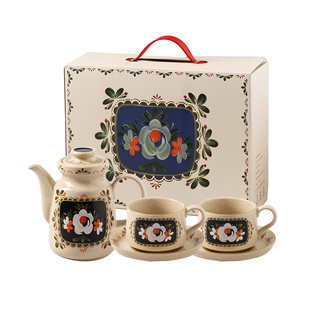 舍里中古风法式茶壶水具杯子套装咖啡杯精致实用礼物乔迁新居礼盒