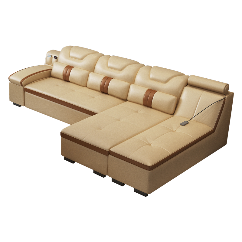 现代简约多功能头层牛皮皮艺沙发床怎么样？不要单看众测表面？