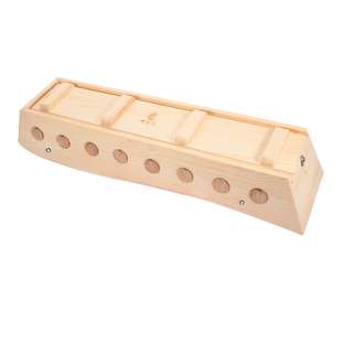 督脉灸长蛇灸背部隔姜灸温灸盒龙骨灸火龙灸实木艾灸盒纯橡木器具