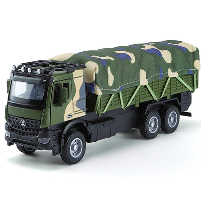 合金军事运输车卡车模型儿童玩具