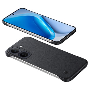 广耐适用于iQOO Neo11手机壳岩砂无边框爱酷neo11超薄半包保护套vivoNeo11四角防摔粗磨砂男女简约硬壳