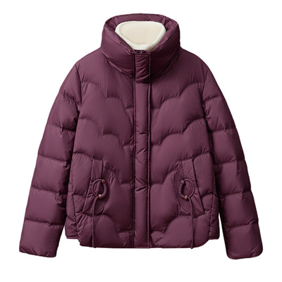 小个子妈妈冬装洋气短款羽绒服