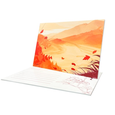 颖蝶对裱加厚明信片定制多种材质