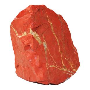 如鸿天然红色石头水晶原石红碧玉大块毛料红竹石造景鱼缸石矿石