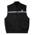 全新正品顺丰快递工作服棉马夹冬季黑色加棉加厚保暖棉背心SF马甲