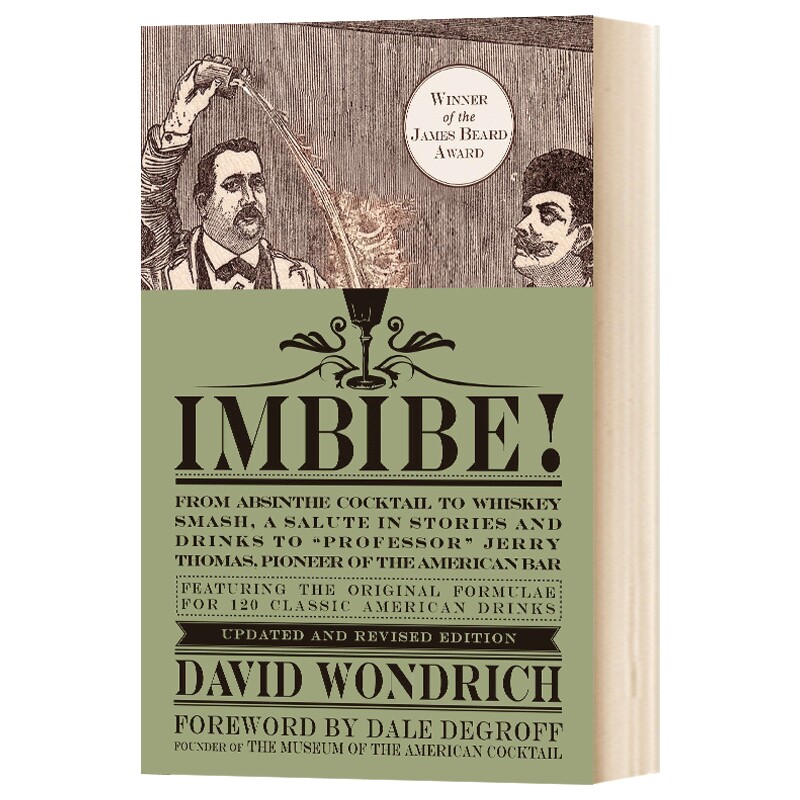 精装 英文原版 Imbibe by David Wondrich 饮酒 美国鸡尾酒之旅 英文版 进口原版书籍