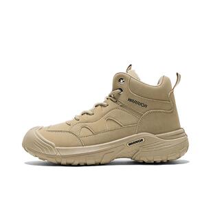 回力登山鞋男防泼水马丁靴2026新款高帮耐磨工装户外徒步鞋男鞋