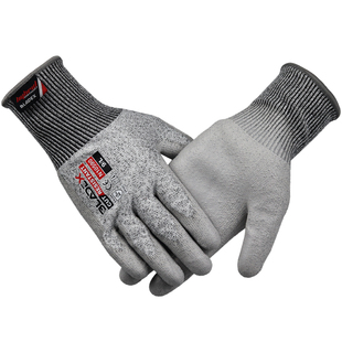 赛立特N10590 PU涂层5级防割手套防刮伤耐磨防滑玻璃制造厂机加工