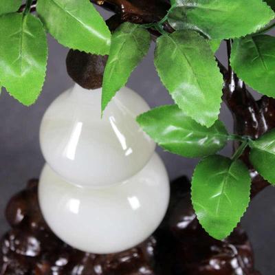 天然阿富汗玉石葫芦摆件招财客厅家居装饰乔迁新居公司开业送礼品