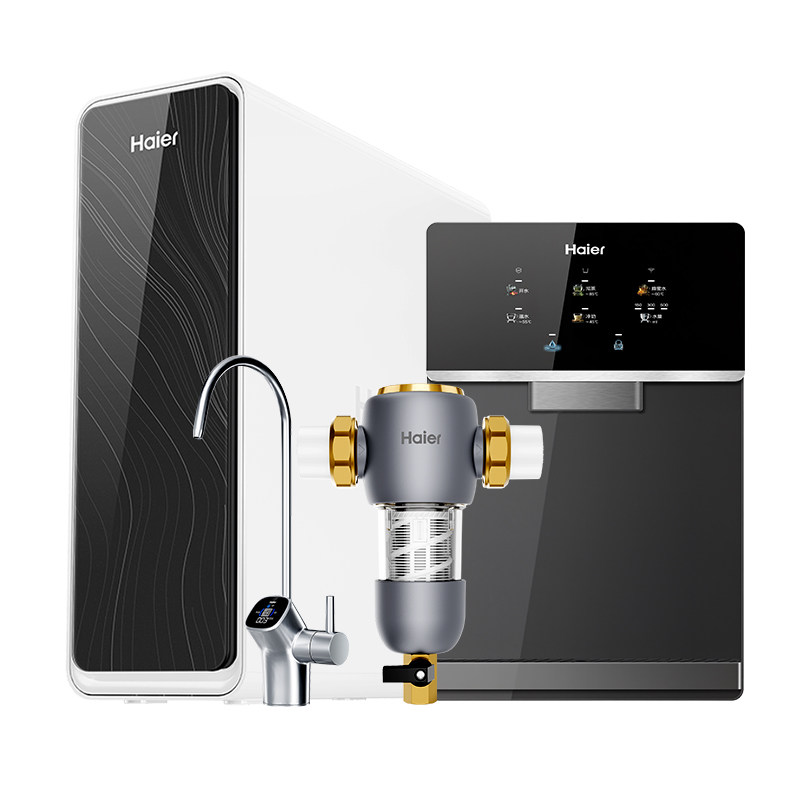 海尔净水器家用Pro1200G鲜活水壁挂管线机直饮过滤器净饮一体套装