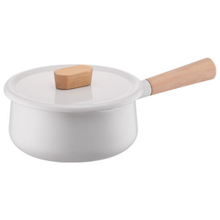 乐扣乐扣旗舰店珐琅锅搪瓷奶锅热奶小锅煮泡面锅无涂层不沾小奶锅