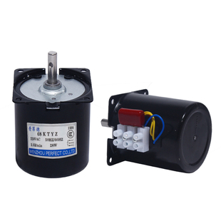 爪极式68KTYZ交流永磁同步电机28W大力矩低速小马达220V齿轮减速