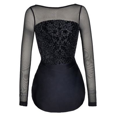 Dancebaby拉丁舞服女童2025新款练习服比赛服带钻版连衣裙舞裙D80