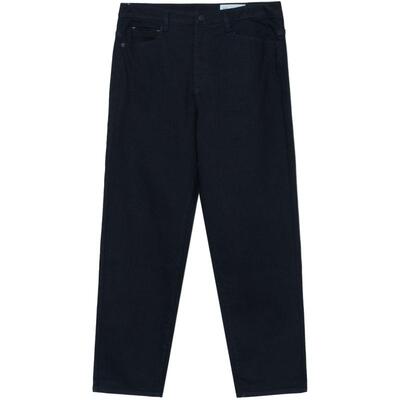 素然环保棉黑牛仔松锥裤