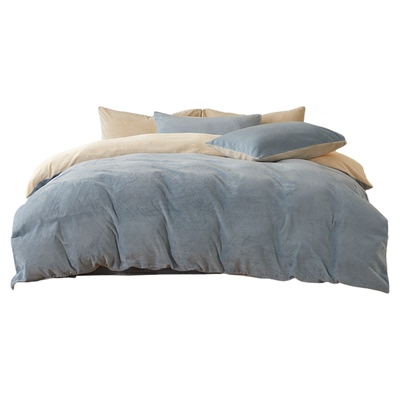 水星家纺牛奶绒四件套