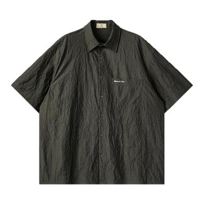 英国小狐狸褶皱工艺短袖衬衫