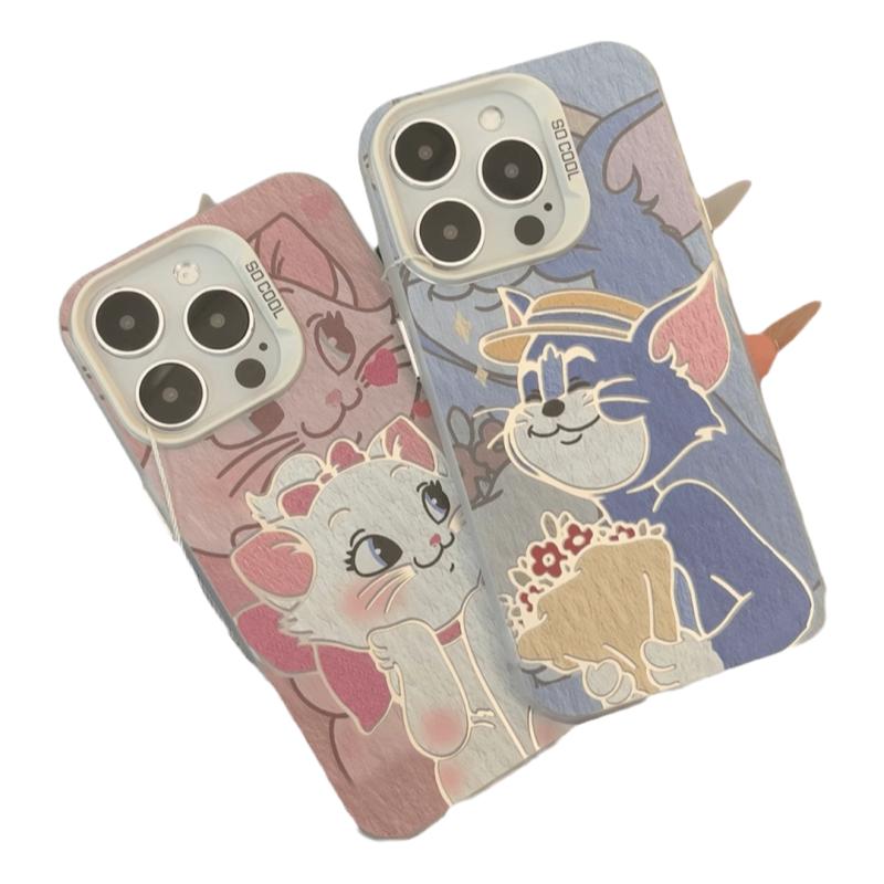 猫和老鼠苹果手机壳16promax小米15情侣iphone14华为mate60pro新款pura70荣耀vivo红米k80note一加opporeno13