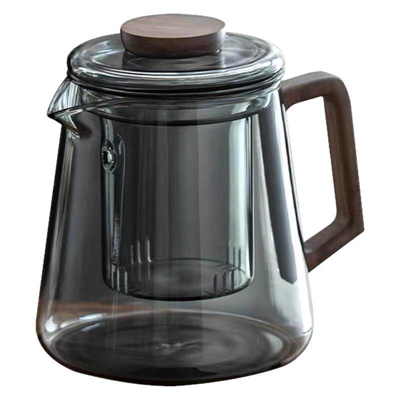 木把语山泡茶壶高硼硅玻璃杯家用带过滤大容量电陶炉煮花茶具套装