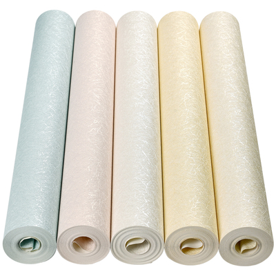 蚕丝特价防水米黄宾馆工程墙纸