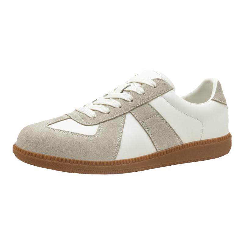 15mins德训鞋女2026年春季复古休闲平底板鞋情侣大码小白鞋男百搭