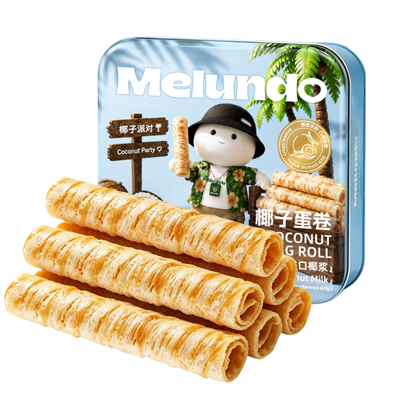 Melundo生椰拿铁蛋酥卷真材实料