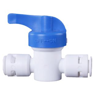 2分排污返冲洗开关球阀净水器压力桶开关3分快速接头PE管塑料阀门