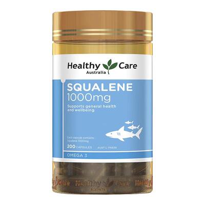 澳洲Healthy Care HC角鲨烯提高氧含量深海软胶囊鱼油1000mg200粒