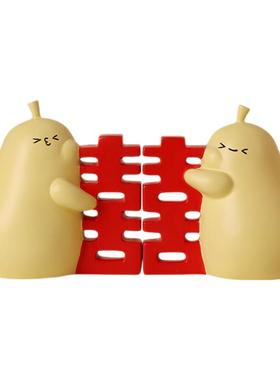 喜字可爱抱抱梨摆件结婚家居摆件