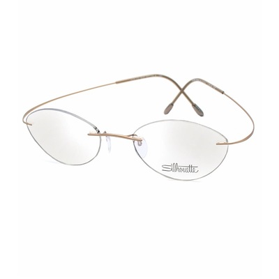 无螺丝纯钛诗乐细框女无框眼镜架