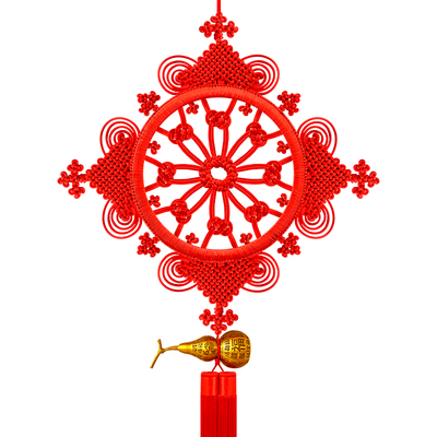 新款双面中国结挂件客厅高档大号