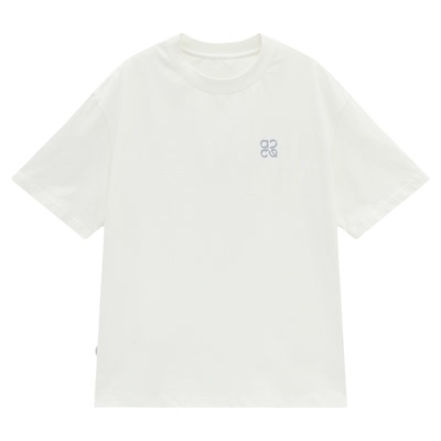 ACTUP潮牌夏季白色宽松男T恤