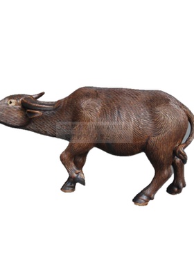 陶瓷生肖站水牛摆件家居饰品