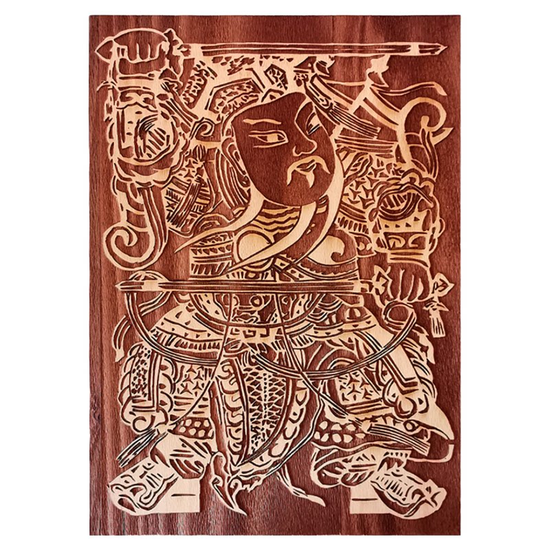 古法木版画门神年画拓印板木雕画