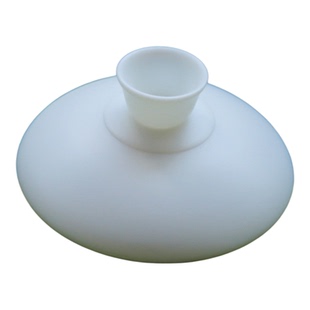 7.3/8.0/8.3素烧猪油白瓷盖碗单盖子哑光磨砂茶碗盖子单配盖