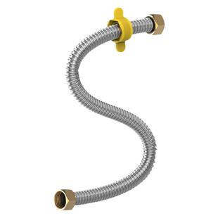 304不锈钢波纹管4分金属软管燃气热水器马桶进水管冷热高压连接管