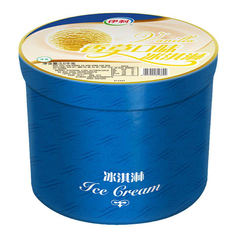 伊利冰淇淋桶装雪糕3.5kg