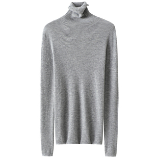 出众好气质！精纺100%纯山羊绒衫女高领纯羊绒毛衣针织打底衫秋冬