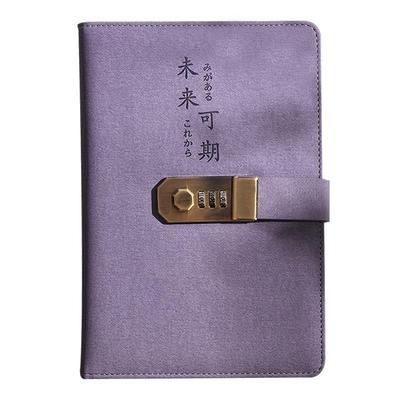 A5创意带密码锁日记本
